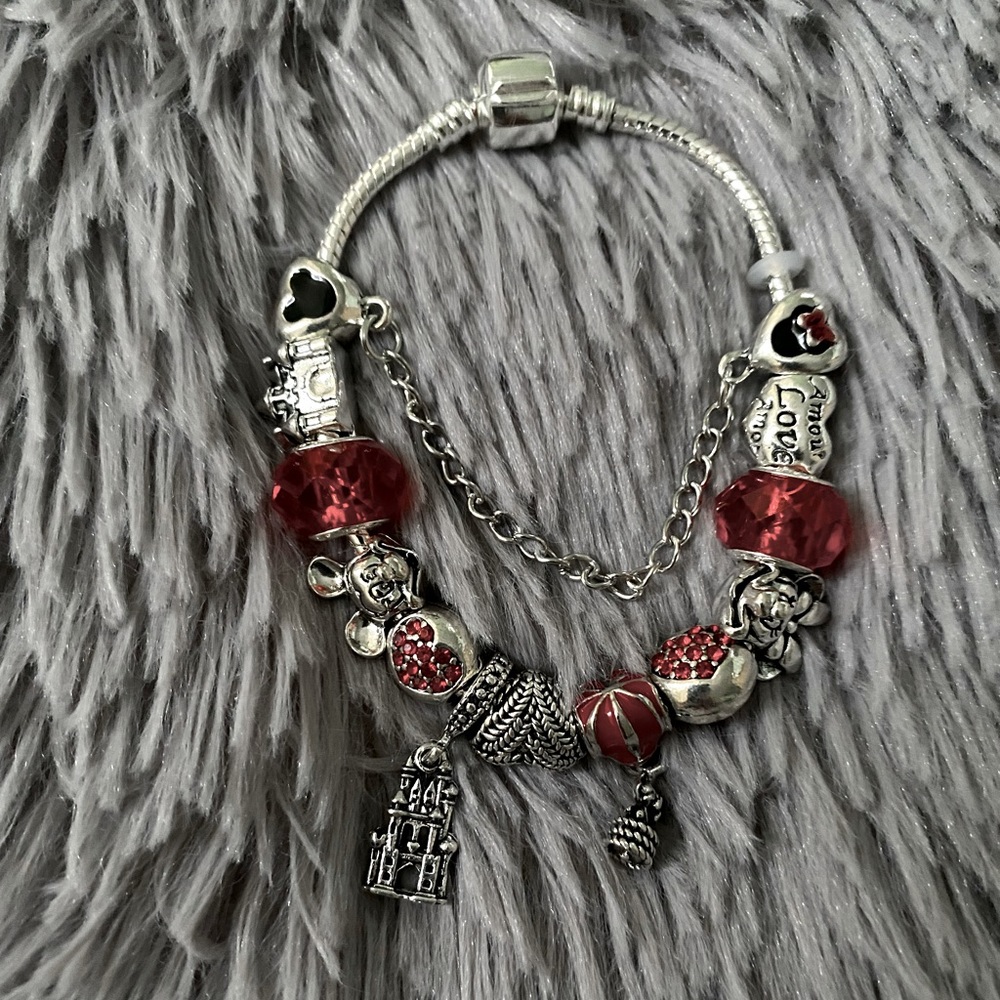 Crystal Mickey Minnie Beads Bracelet & Bangle